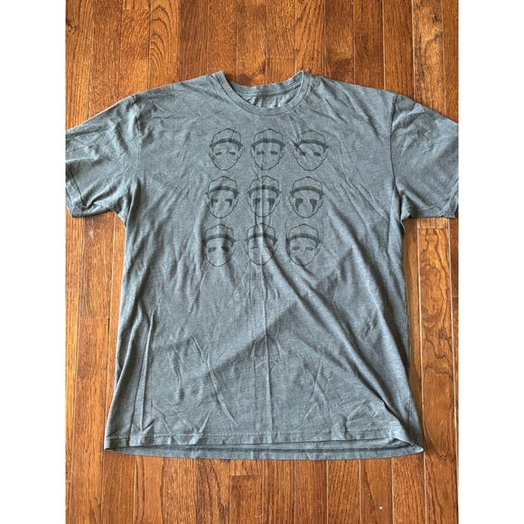 Baseballism Other - Baseballism Mens XL Gray Graphic T-Shirt Eye Black Faces America's Brand Tee